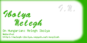 ibolya melegh business card